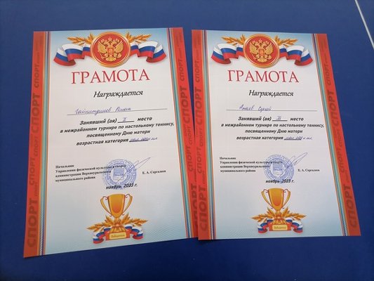 Призеры межрайонных соревнований