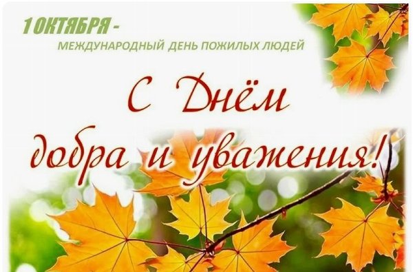 Дорогие жители Верхнеуральского района! Примите поздравления с Международным днём пожилого человека!